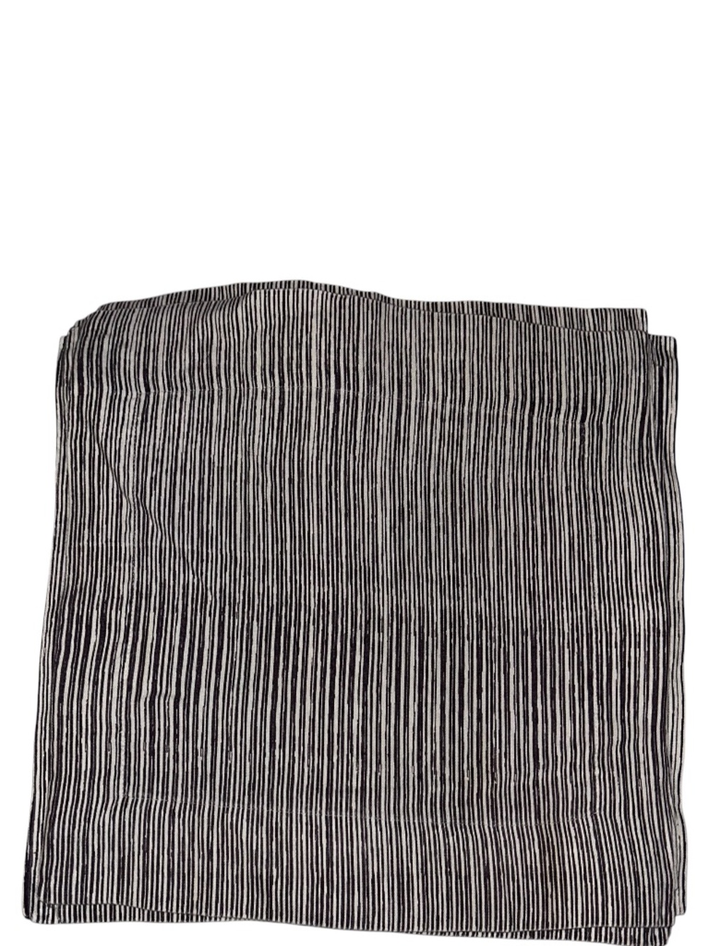 Pehr gray Indian block print stripes set 10 cotton placemats